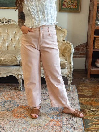 Wylie Striped Barrel Jeans