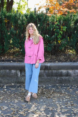 Kenna Embroidered Wide Leg Jeans