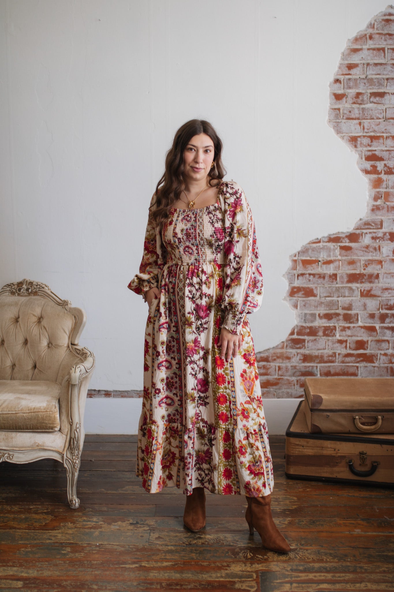 Melody Smocked Maxi Dress