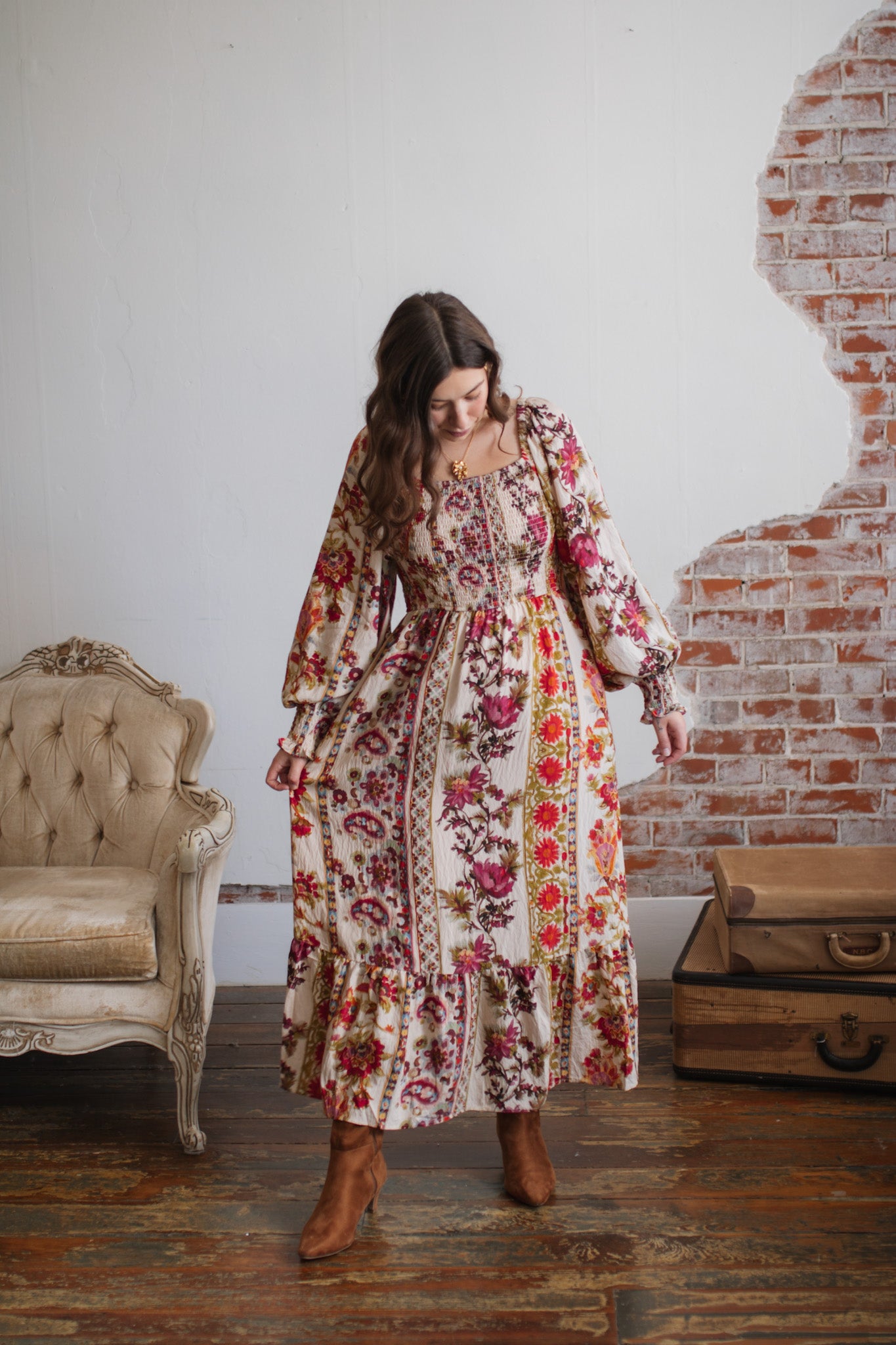 Melody Smocked Maxi Dress