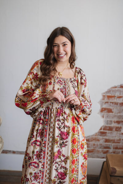 Melody Smocked Maxi Dress