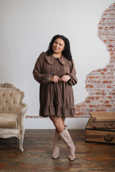 Wendy Corduroy Babydoll Dress
