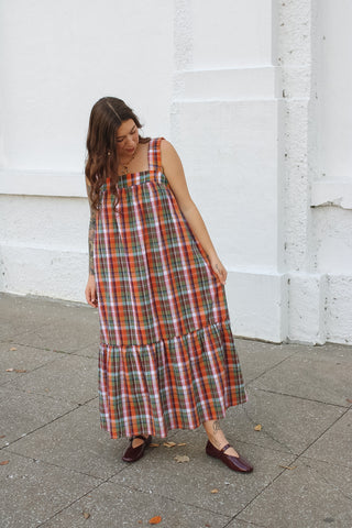 Stevie Plaid Maxi Dress