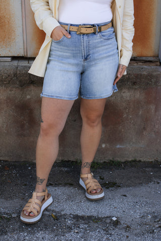 Mica | Super High Rise Relaxed Denim Shorts
