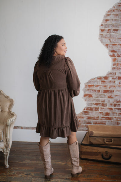Wendy Corduroy Babydoll Dress