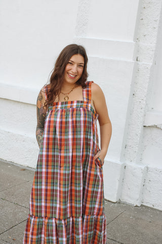Stevie Plaid Maxi Dress