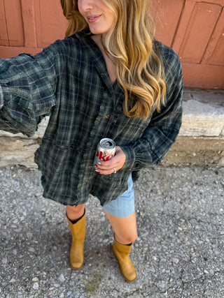 Sawyer Vintage Washed Oversized Flannel