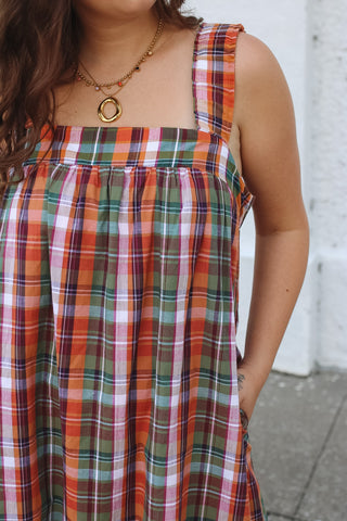 Stevie Plaid Maxi Dress