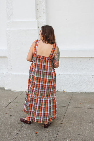 Stevie Plaid Maxi Dress
