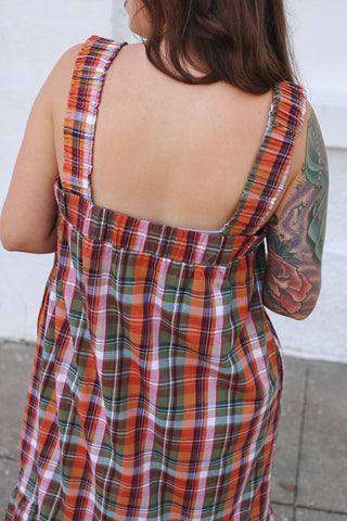 Stevie Plaid Maxi Dress