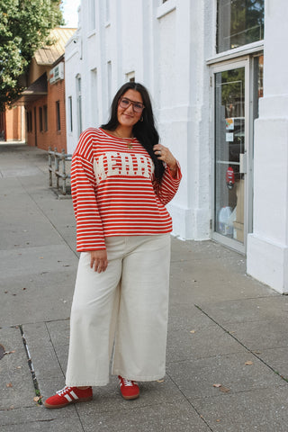 Merry Oversized Striped Top