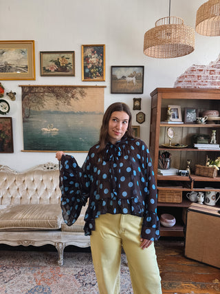 Sylvie Polka Dot Blouse