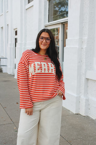 Merry Oversized Striped Top