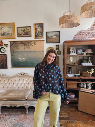 Sylvie Polka Dot Blouse