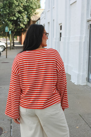 Merry Oversized Striped Top
