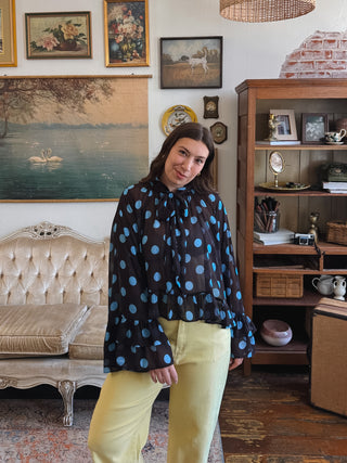 Sylvie Polka Dot Blouse