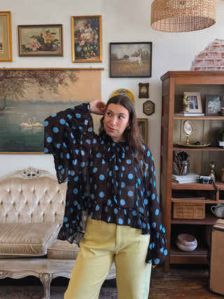 Sylvie Polka Dot Blouse