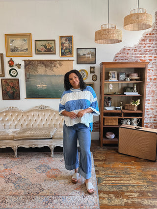 Collins Oversized Cable Knit Top