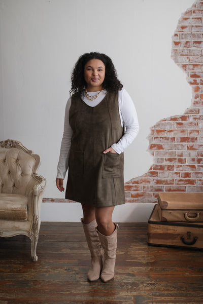 Maren Faux Suede Jumper