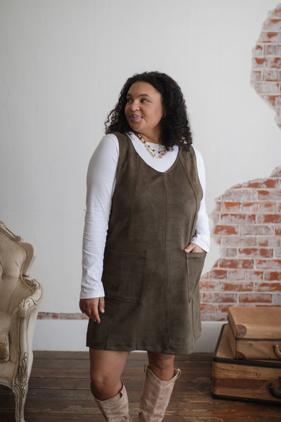 Maren Faux Suede Jumper