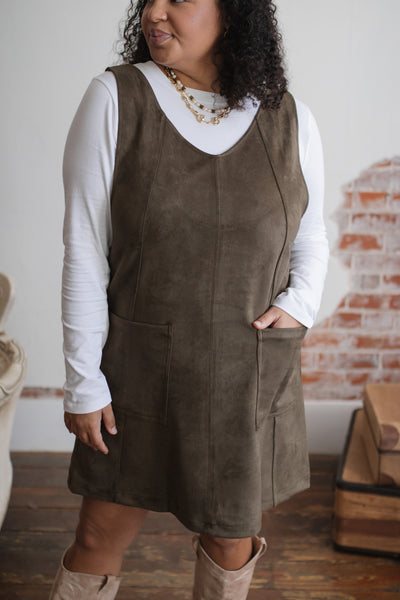 Maren Faux Suede Jumper