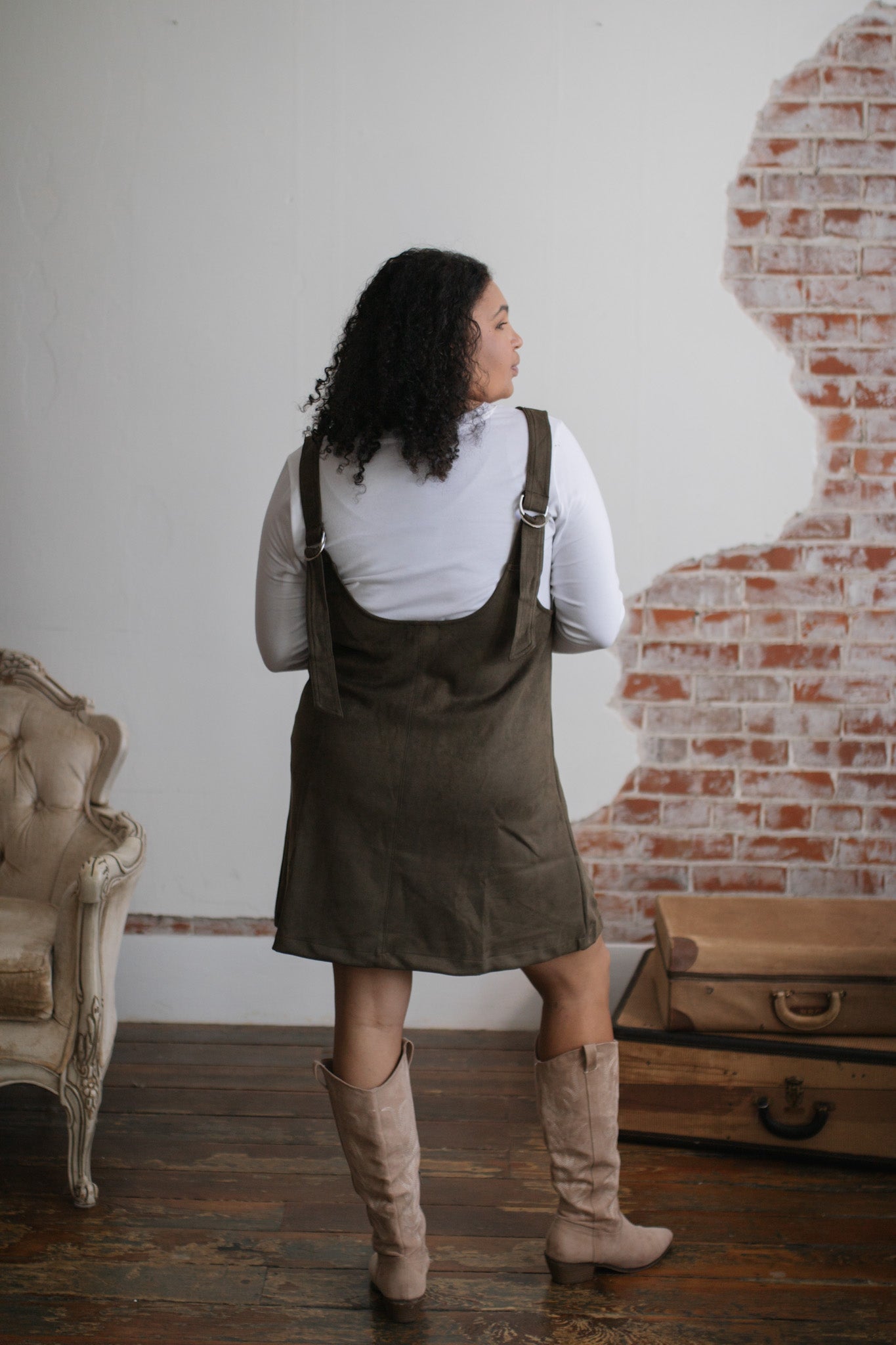 Maren Faux Suede Jumper