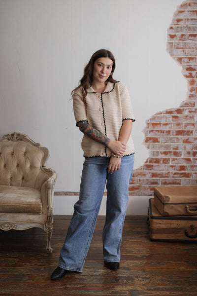 Elowen Knit Collared Top