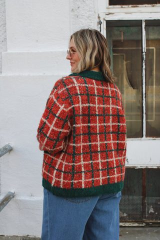 Lucy Chunky Plaid Cardigan