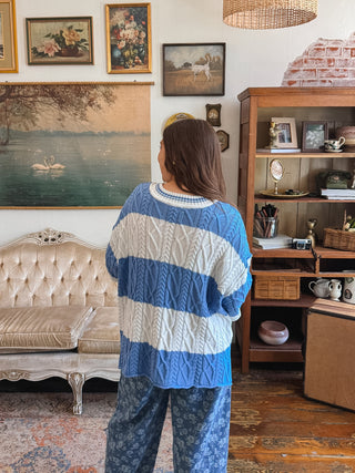 Collins Oversized Cable Knit Top