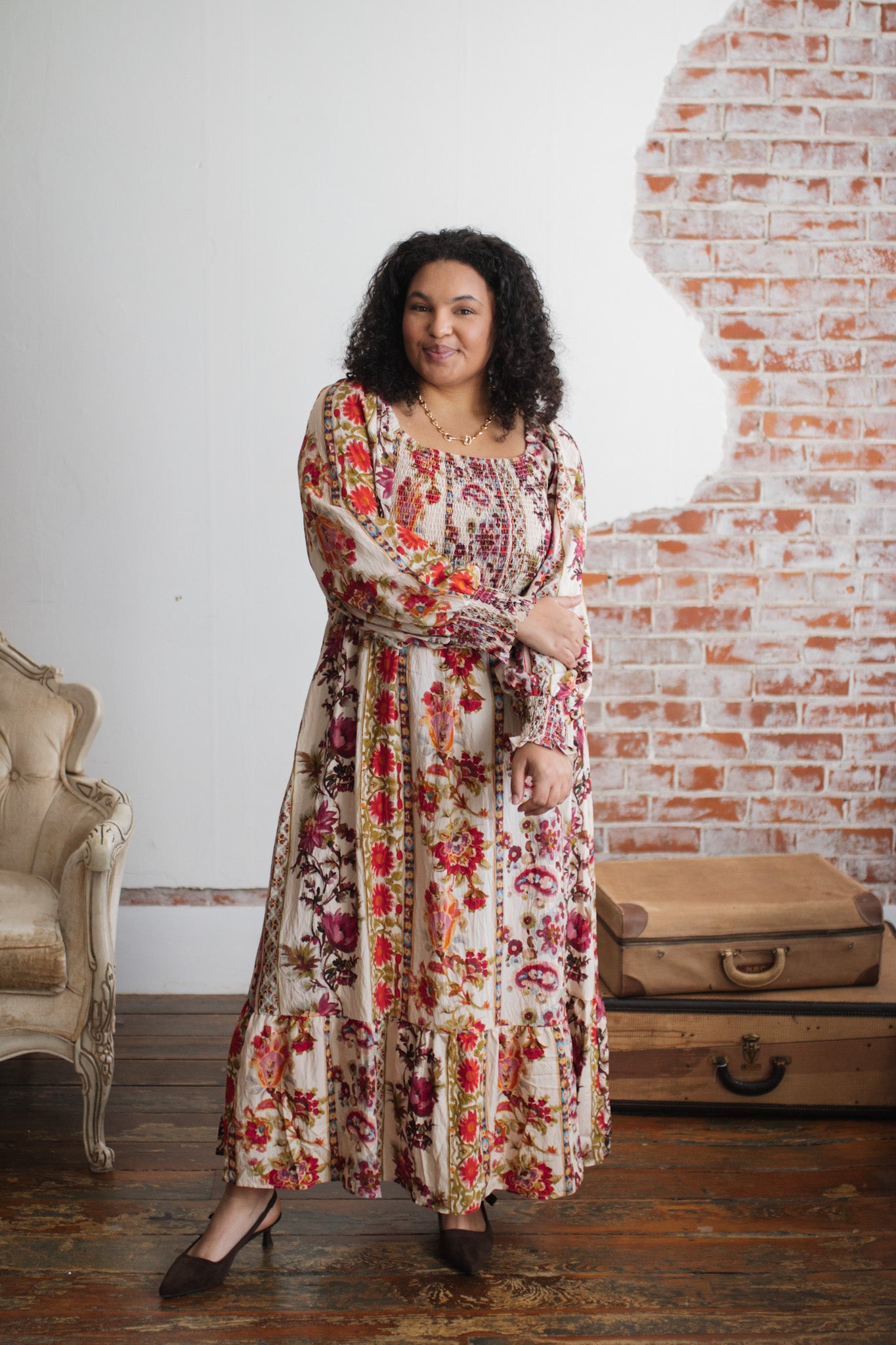 Melody Smocked Maxi Dress