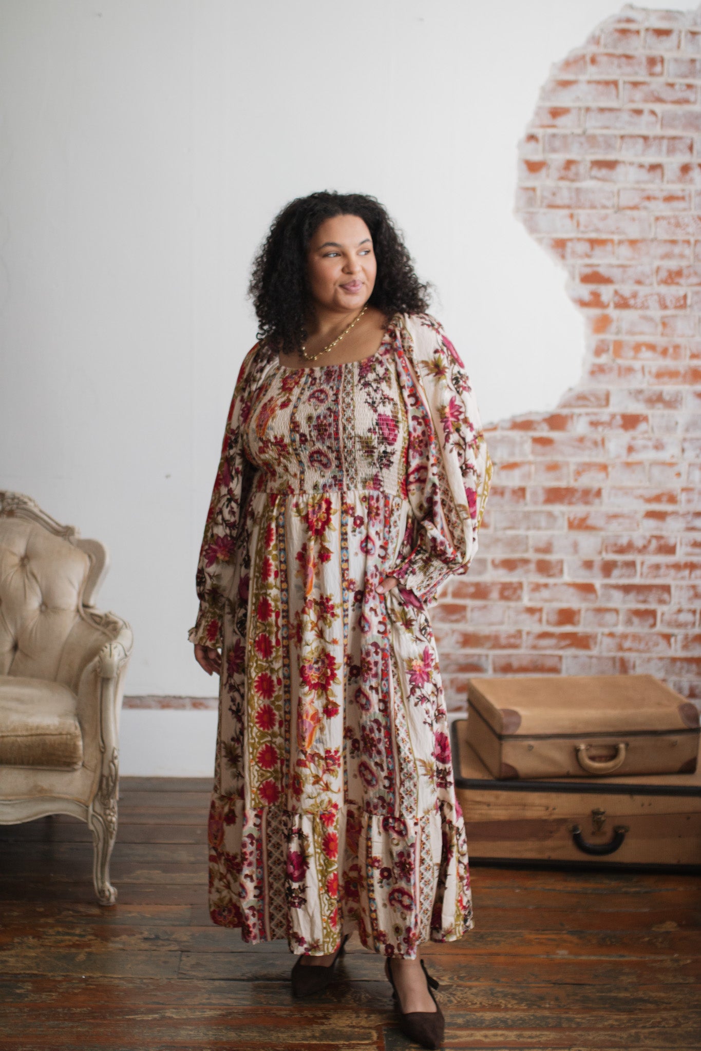 Melody Smocked Maxi Dress