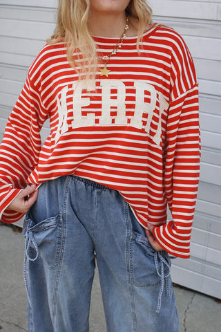 Merry Oversized Striped Top