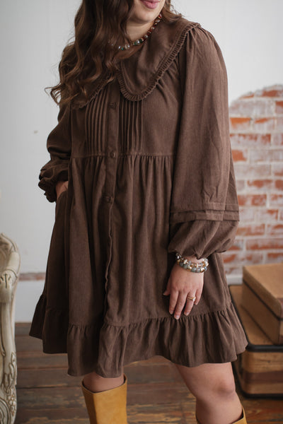 Wendy Corduroy Babydoll Dress