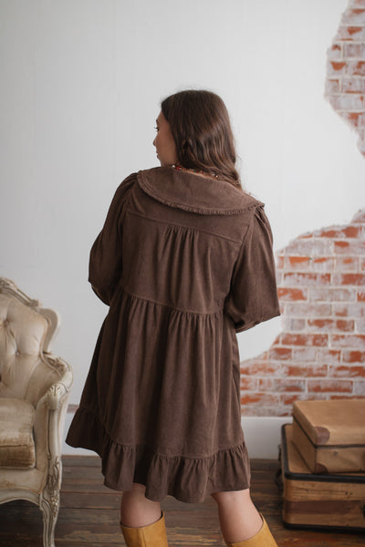 Wendy Corduroy Babydoll Dress