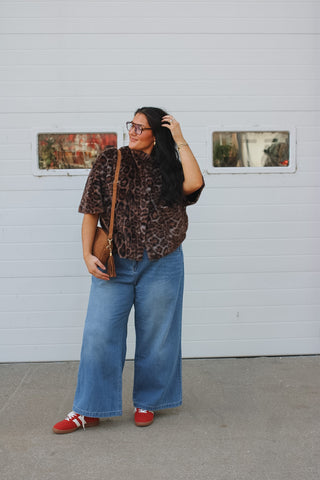 Bennett Drawstring Wide Leg Jeans