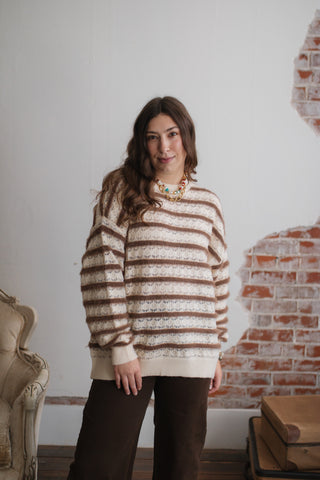 Liv Striped Knit Sweater