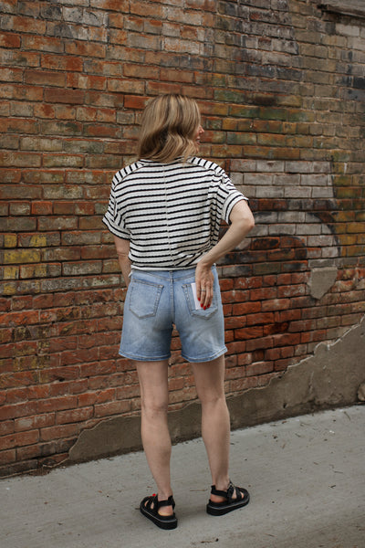 Mica | Super High Rise Relaxed Denim Shorts