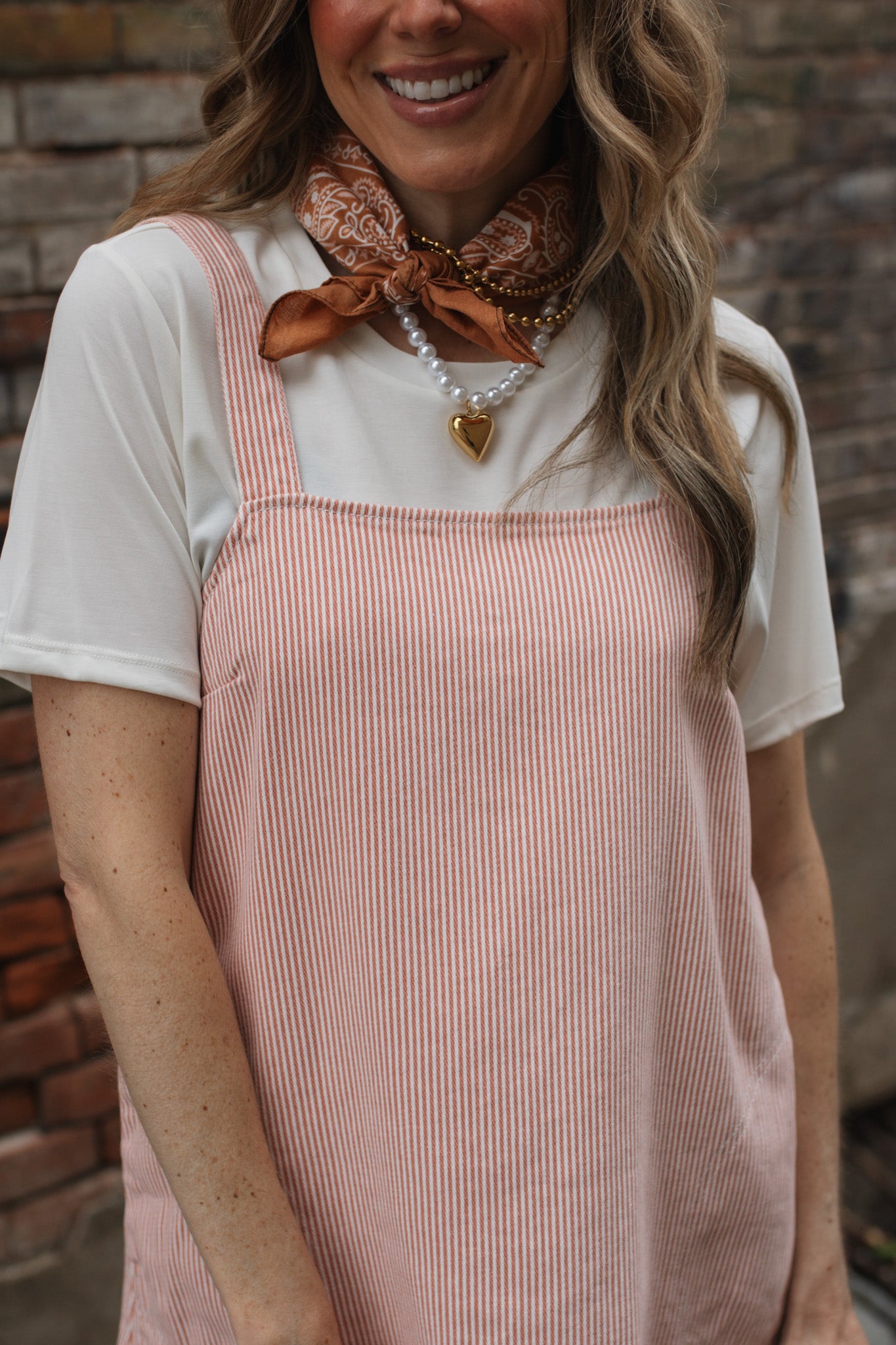 Dorothy Square Neck Striped Mini Dress