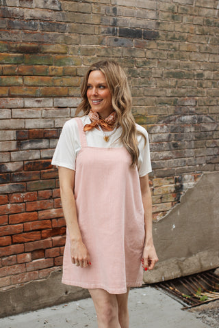 Dorothy Square Neck Striped Mini Dress