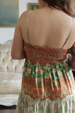 Sienna Satin Floral Maxi Dress