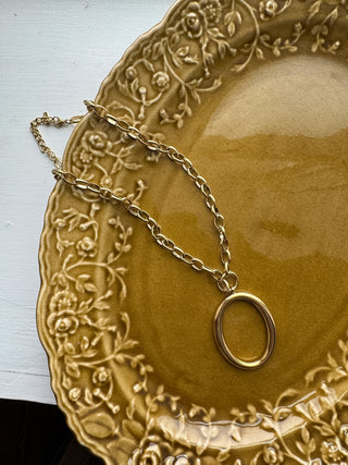 Zoe Circle Pendant Necklace