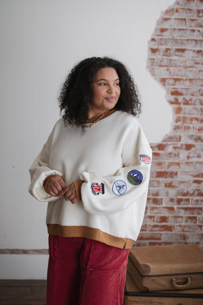 Maple Patch Fleece Pullover