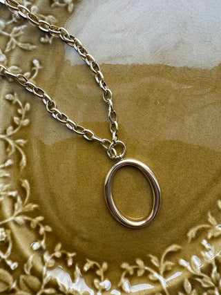 Zoe Circle Pendant Necklace