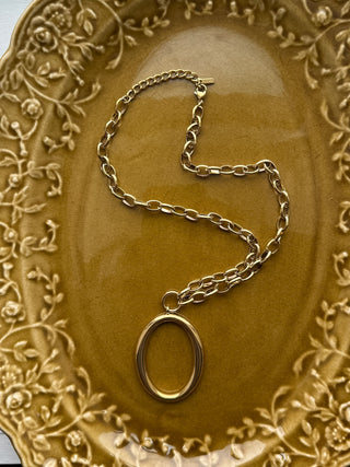 Zoe Circle Pendant Necklace