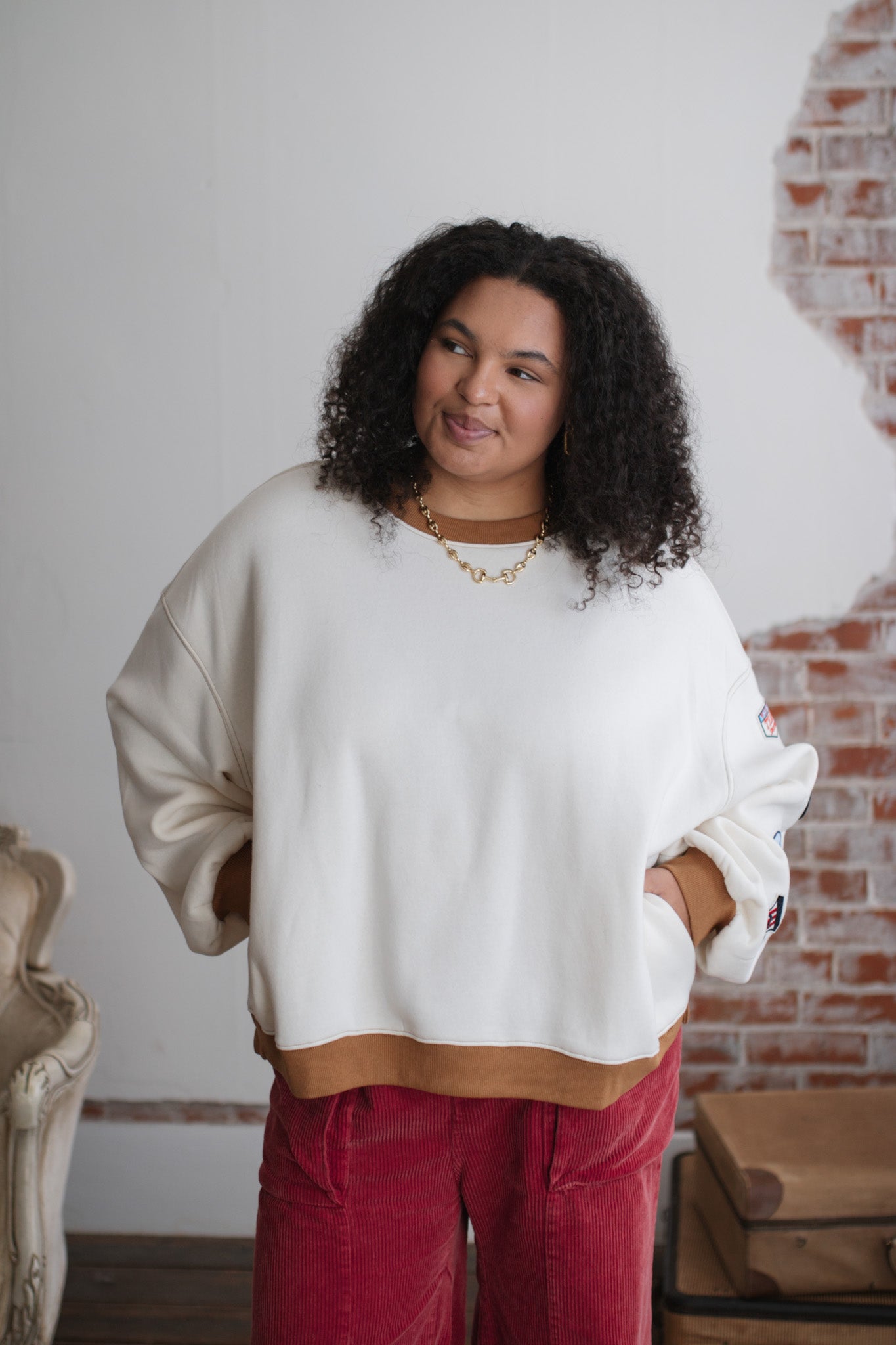 Maple Patch Fleece Pullover