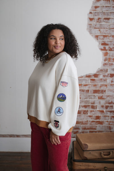 Maple Patch Fleece Pullover