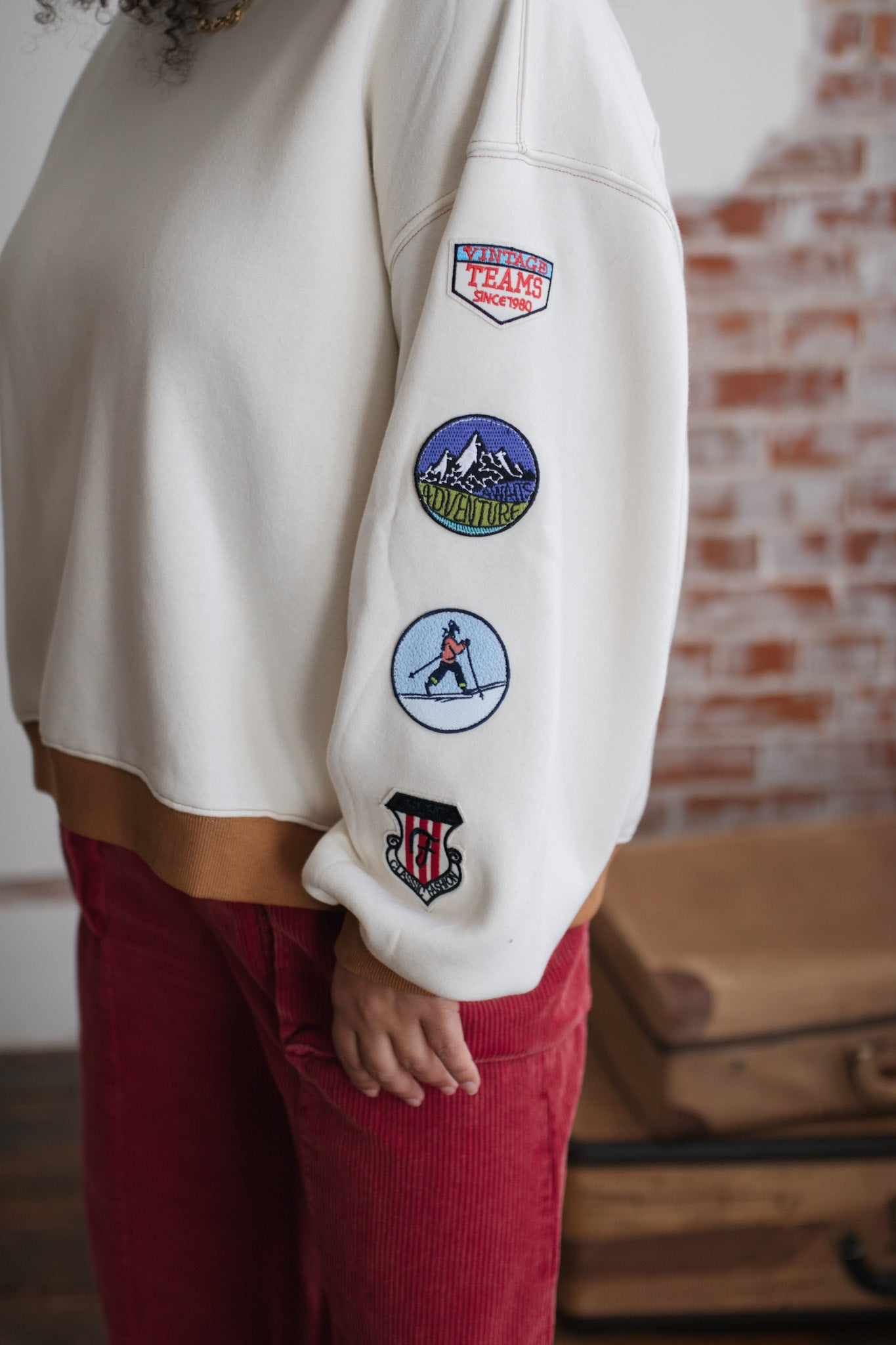 Maple Patch Fleece Pullover