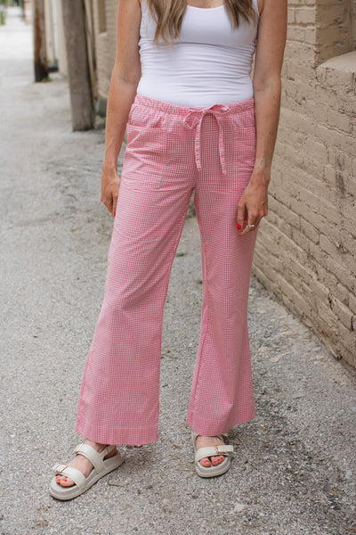 Millie Gingham Drawstring Pants