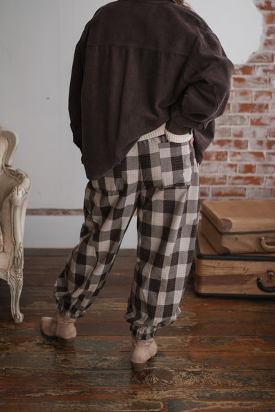 Marlowe Check Taper Pants