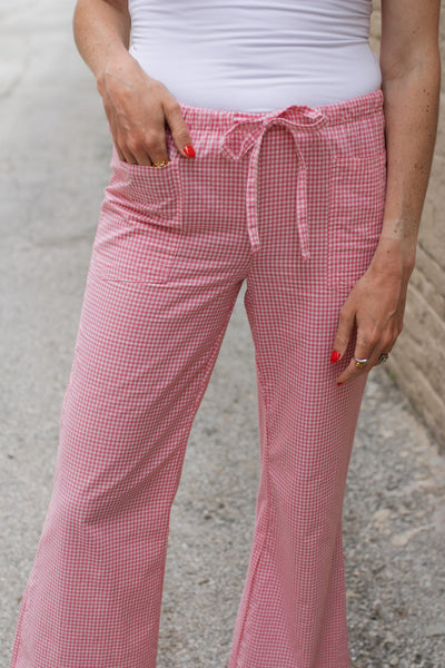 Millie Gingham Drawstring Pants